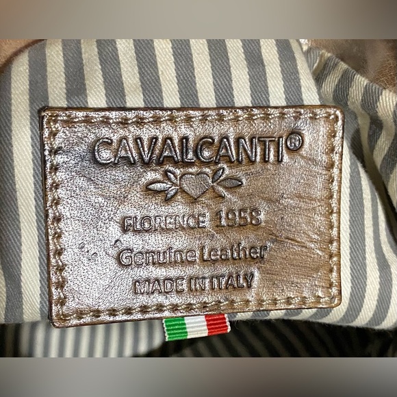 CAVALCANTI Large Leather Shoulder Bag, Tote Like Bag Florence, Italy - Picture 7 of 7